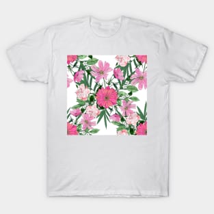 Boho chic garden floral design T-Shirt